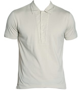 C.P. Company Beige 4 Button Polo Top