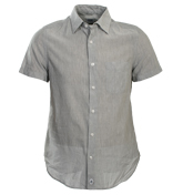 Grey and White Stripe Shirt