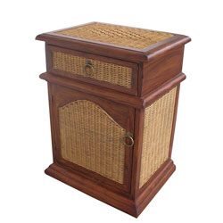 - Rattan Bedside Cabinet