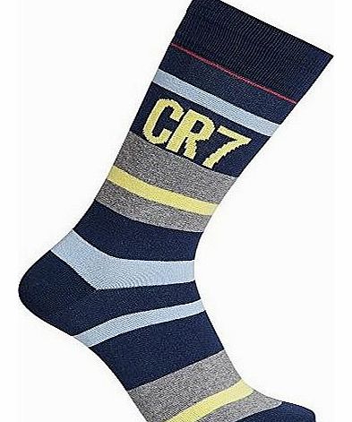 CR7 Cristiano Ronaldo Cristiano Ronaldo CR7 (8270-80) mens fashion socks, stylish underwear in quality cotton stretch, ora