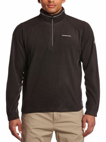 Mens Corey III Half Zip Micro Fleece Jacket - Black Pepper, X-Large