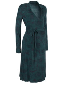 Collared Wrap Dress