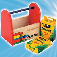 Crayola Personalised Wooden Crayon Caddy