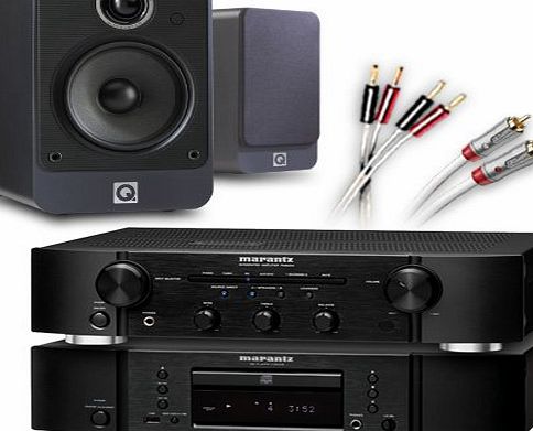 CA-FS9-BG Separates System (Marantz CD6005 CD player Black + Marantz PM6005 amplifier / DAC Black + Q Acoustics 2020i speakers Graphite + 130 QED cable bundle). 2 Year Guarantee + Free