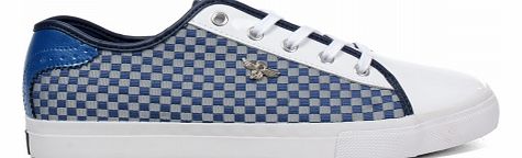 Creative Recreation Kaplan White/Blue Checkered