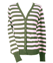 Criminal Long Sleeve Striped Cardi