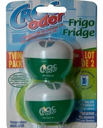 Croc Odor  TWIN PACK FRIDGE FRESH DEODORISER NEUTRALISER ODOUR FRESHENER FOOD SAFE