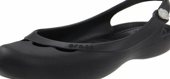 Crocs Jayna Slingback, Womens Ballet Flats, Black, 6 UK