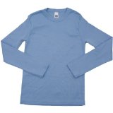 American Apparel - Youth Unisex Baby Rib Long Sleeve T, Baby Blue, 8