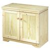 cross lee Unfinished Pine Gourmet Hostess Trolley