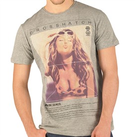 Mens Sunkiss T-Shirt Mid Grey Marl