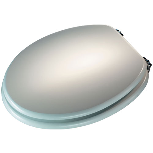 Croydex Alaska White Toilet Seat with Chrome