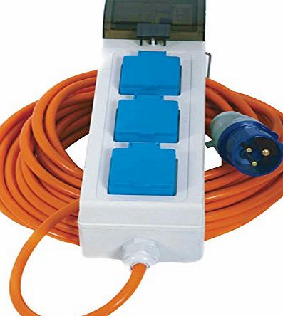 Crusader V762 Mains Supply Unit with 3 Sockets 20 m Cable