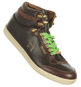 Cruyff Commando Dark Brown Mid Rise Trainers