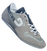 Cruyff Indoor Classic Warm Grey and Blue Suede