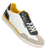 Cruyff Star Catalan White / Yellow Trainers