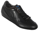 Cruyff Manel Black Leather Trainers