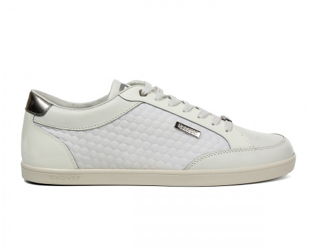 Cruyff Pelota White Quilted Nylon Trainers