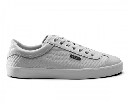 Cruyff Santi White Quilted Trainers