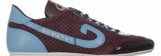 Vanenburg Claret/Blue Perforated Suede