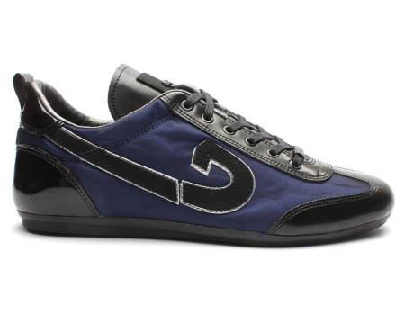 Vicenzo Navy Mesh Trainers