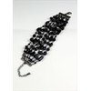 Curvety BLACK STONE MULTI ROW BRACELET