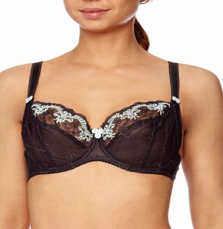 Curvy Kate Romance Balcony Womens Bra Charcoal/Seafoam 34D