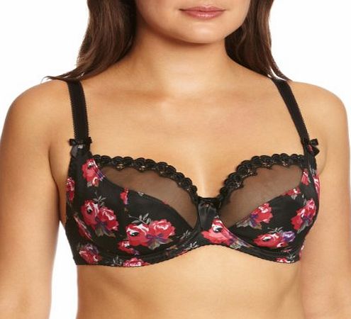 Curvy Kate Rosie Balcony Womens Bra Scarlet Print 30D