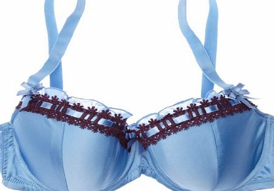 Curvy Kate Thrill Me Bra Balcony Womens Bra Azure/Plum 36E