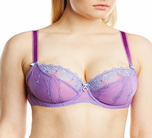 Curvy Kate Womens Jewel Balcony Everyday Bra, Purple (Violet/Topaz), 38J