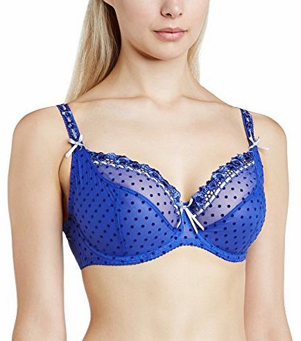 Curvy Kate Womens Princess Balcony Full Cup Everyday Bra, Blue (Night/Silver), 38G