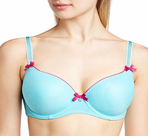 Curvy Kate Womens Starlet T-Shirt Full Cup Everyday Bra, Blue (Frost/Boysenberry), 34DD