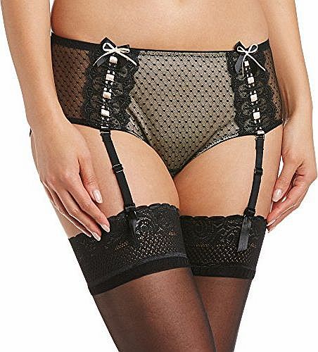 Womens Tease Me Boy Short, Black/Gold, Size 18