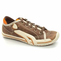 Cushe Female Stylus Leather Upper Cu:She in Brown and Orange