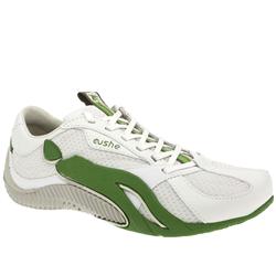 Cushe Male Cushe Groove Speed Nylon Leather Upper in White and Green