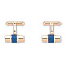 CW Sellors Lapis Cabochon Cufflinks