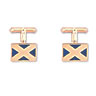 Lapis St. Andrews Flag Cufflinks