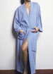 True Blue sporty knit dressing gown