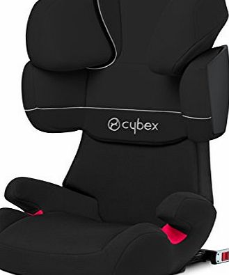 Cybex Silver Solution X-Fix Toddler Car Seat Group 2/ 3 (Pure Black/ Black)