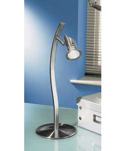 Brushed Chrome Finish Table Lamp