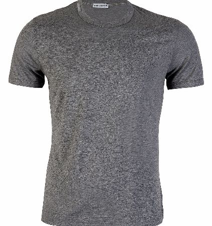 Dolce and Gabbana Melange Neck Logo Grey