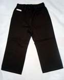 Kids Junior Black Cotton Trousers