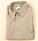 Mens Beige Long Sleeve Cotton Shirt