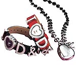 Womens Heart Pendant Locket Watch