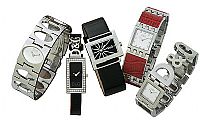 D & G Womens Night & Day White Dial Bracelet Watch