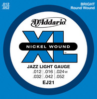 DAddario EJ21 Electric Guitar Strings Jazz Light