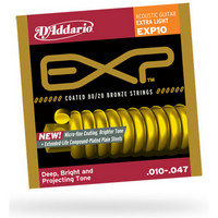 DAddario EXP10 Acoustic Guitar Strings 80/20