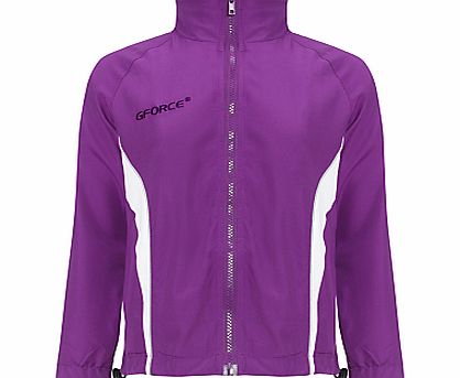 Daiglen School Unisex Tracksuit Top, Purple/White