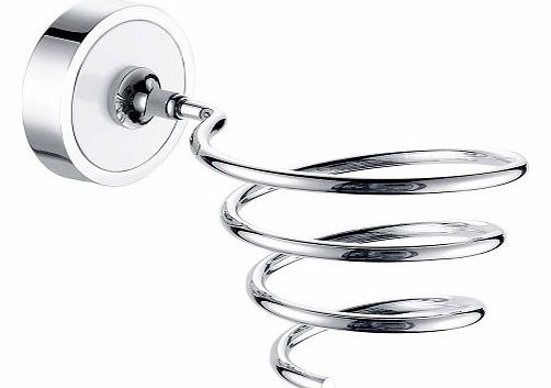 Daka Wall Mounted Hairdryer Holder in Polished Chrome