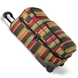 Girl Overhead Roller Bag - Fall Stripe